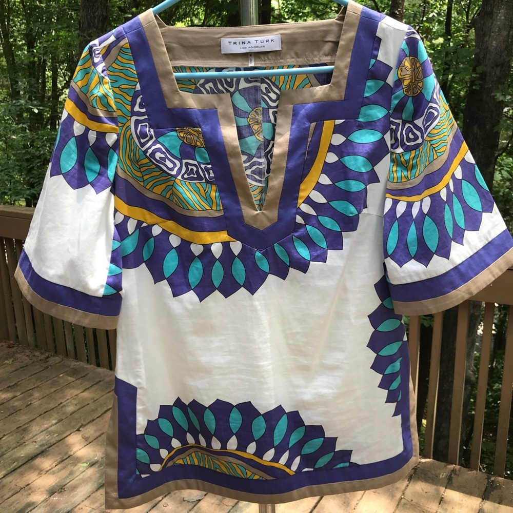 Trina Turk Multicolor Tunic Top